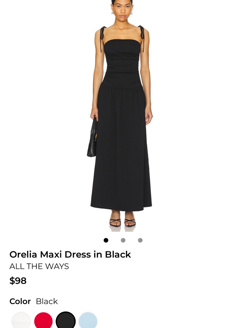 ALL THE WAYS Orelia Black Maxi Dress